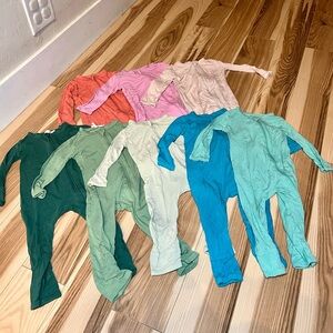 Kyte Baby Zippered Romper 8 piece Bundle 6-12m